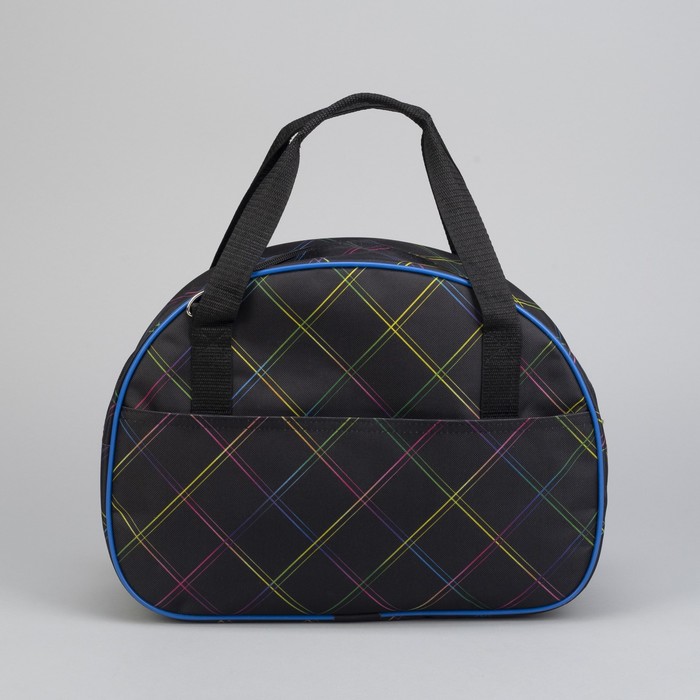 Саквояж ССД-02, 39*14*29, отд на молнии, н/карман, клетка радужная