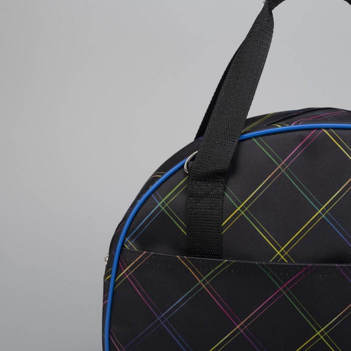 Саквояж ССД-02, 39*14*29, отд на молнии, н/карман, клетка радужная
