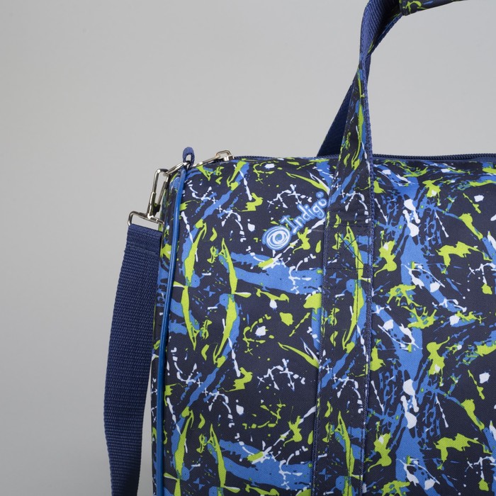 Сумка дорож ССД-10, 39*21*26, отд на молнии, длинн ремень, индиго