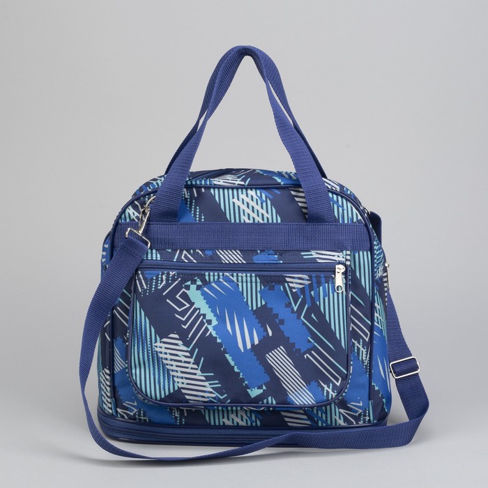 Сумка дорожная СХ-04, 32*16*28, трансф, отд на молнии, н/карман, геометрия