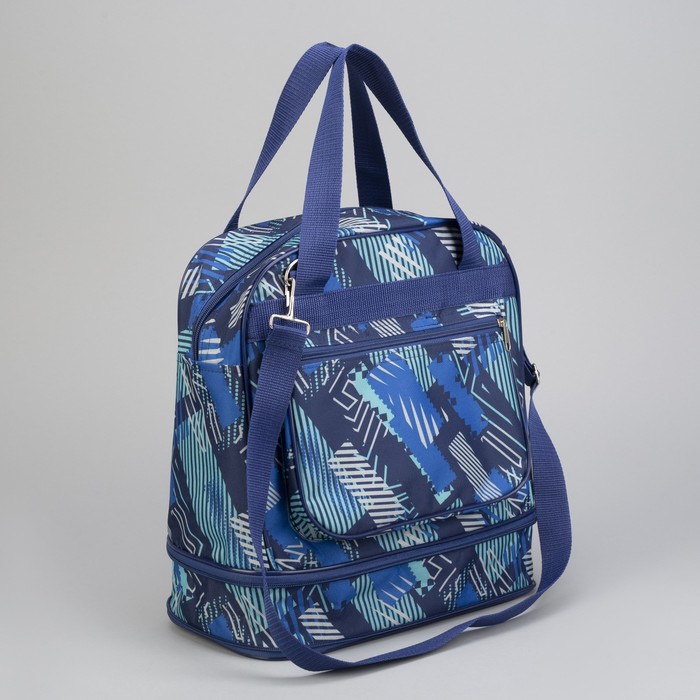 Сумка дорожная СХ-04, 32*16*28, трансф, отд на молнии, н/карман, геометрия