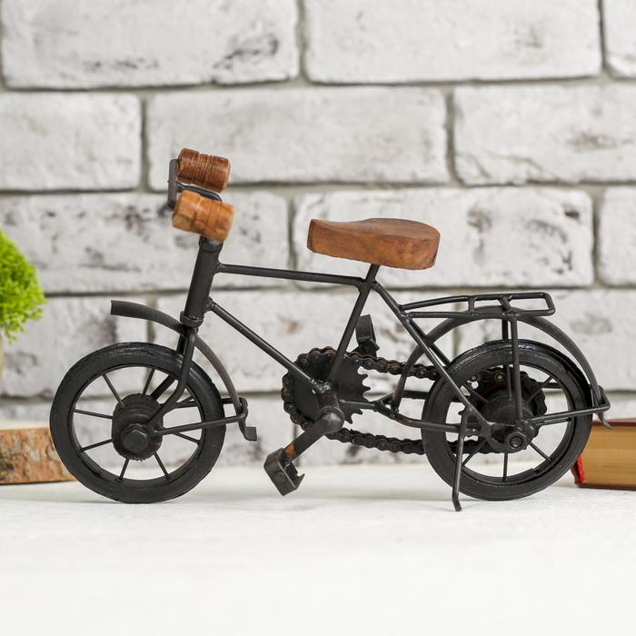Сувенир "Велосипед" дерево, металл 27х10х16 см