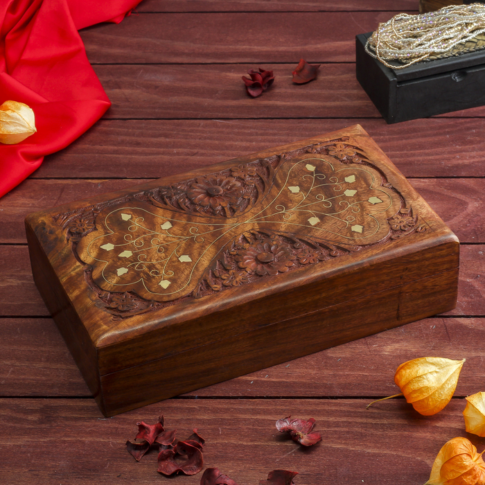 Шкатулка дерево "Лоск" 25х15х6 см