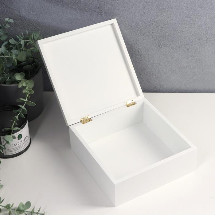 Шкатулка дерево "Чай с десертом" набор 2 шт 6,5х16х16 8,2х20,5х20,5 см