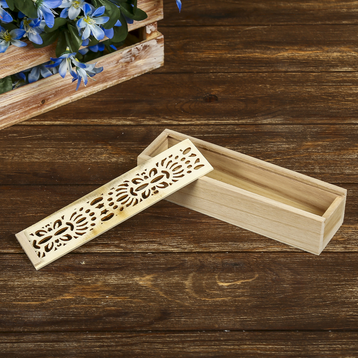 Шкатулка дерево под роспись "Орнамент" 4х19,3х5,5 см