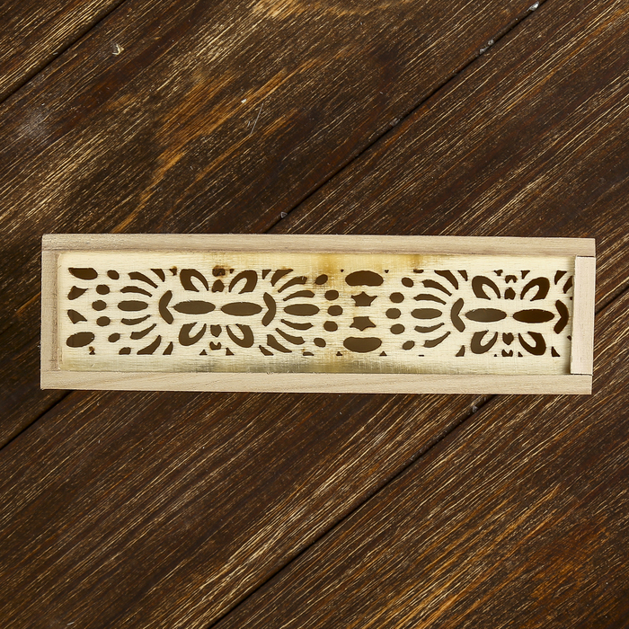 Шкатулка дерево под роспись "Орнамент" 4х19,3х5,5 см