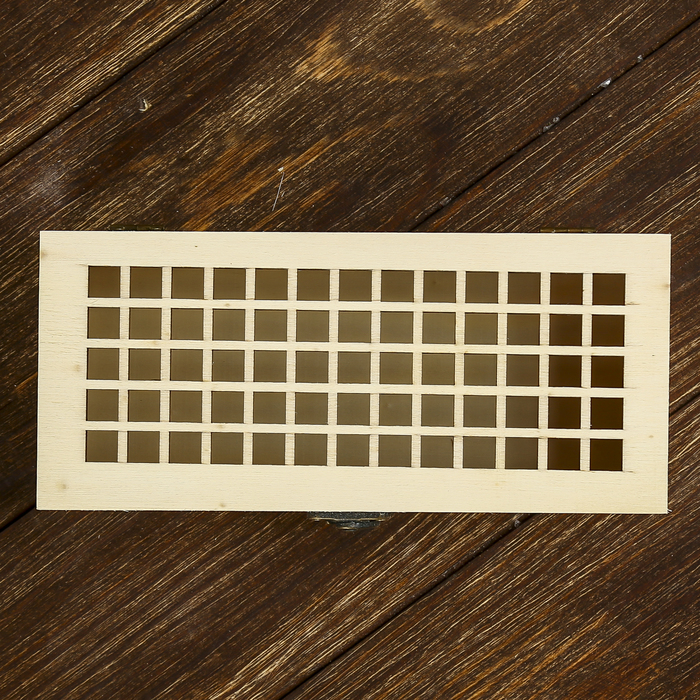 Шкатулка дерево под роспись "Сетка" прямоугольник 5х20,3х9 см