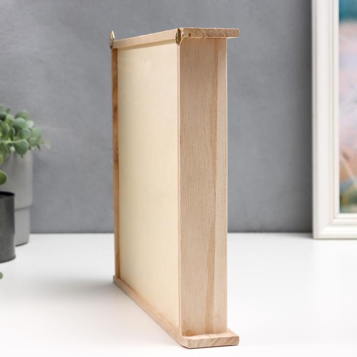 Ключница дерево под роспись с полочкой 25х27,3х4,7 см