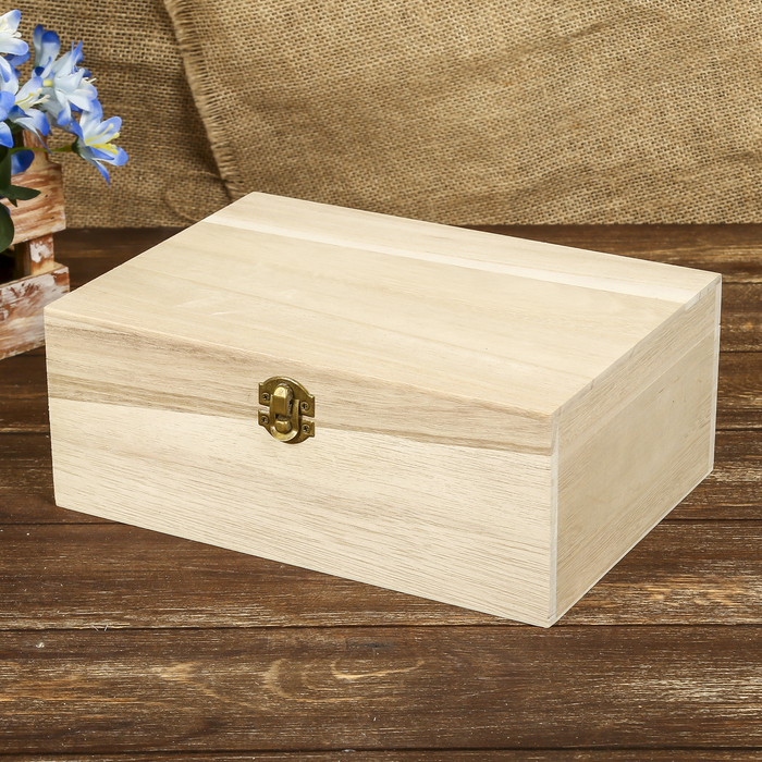 Шкатулка дерево под роспись "Прямоугольная" набор 2 шт 8х20х14, 10х25х18 см