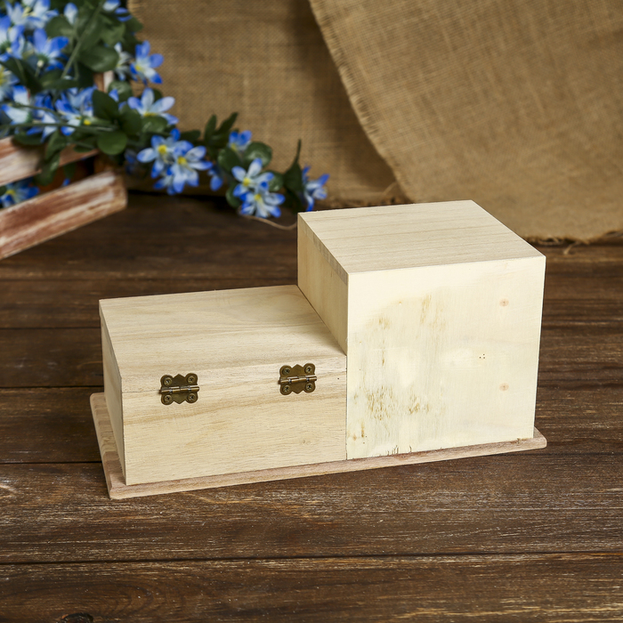 Шкатулка дерево под роспись "Комод 2 ящика и зеркало" 11,5х24,5х12 см