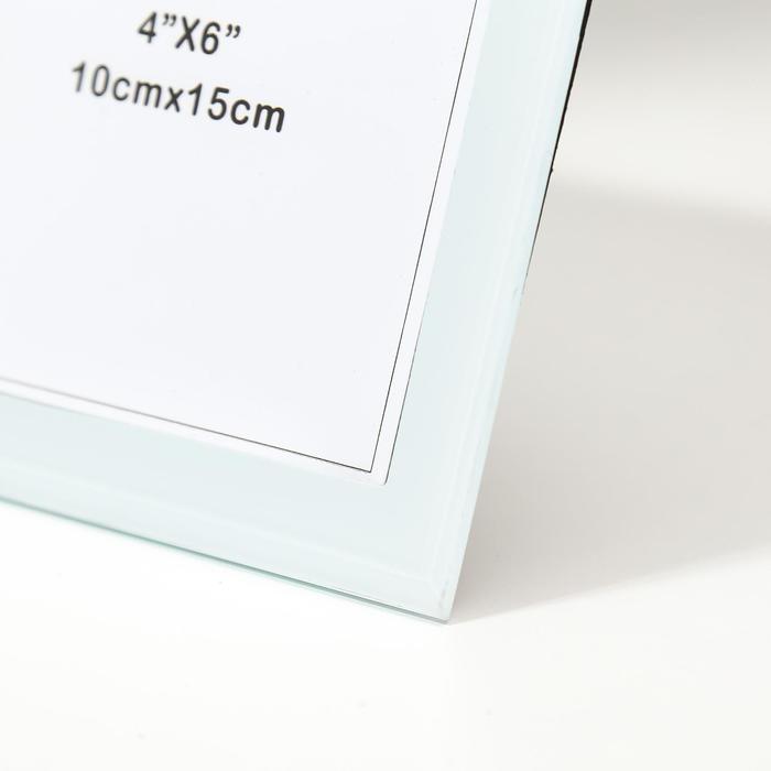 Фоторамка стекло 10х15 см "Влюблённые малыши на велосипеде" 17х22 см