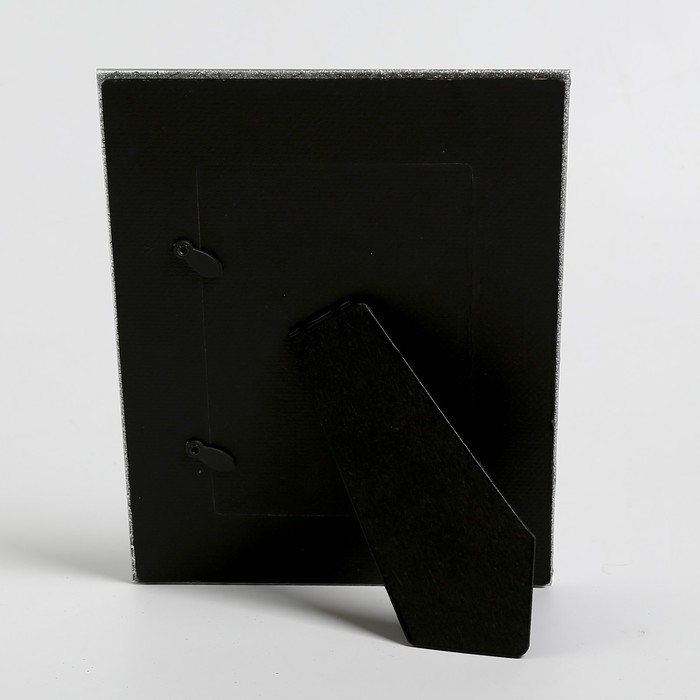 Фоторамка стекло 10х15 см "Геометрия" зеркальная с блёстками 22х17 см