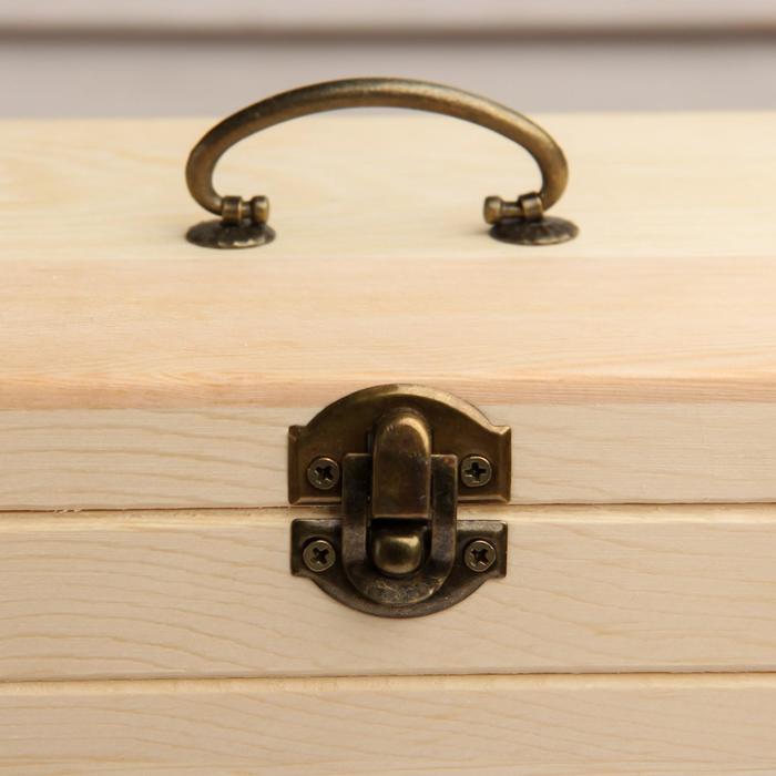 Шкатулка для росписи дерево "Раздвижная" 13х19х12 см