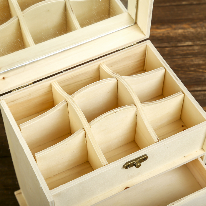 Шкатулка для росписи дерево "Комодик" 25х20х15 см