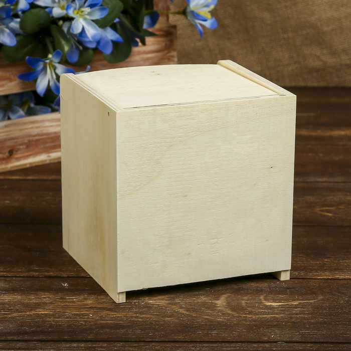 Шкатулка для росписи дерево "Комодик с зеркалом 2 ящика" 12х12х12 см