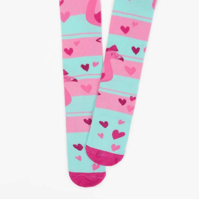 Колготки детские "Фламинго", рост 92-98 см, голубые, 80% хл.,17% п/а, 3% эл.