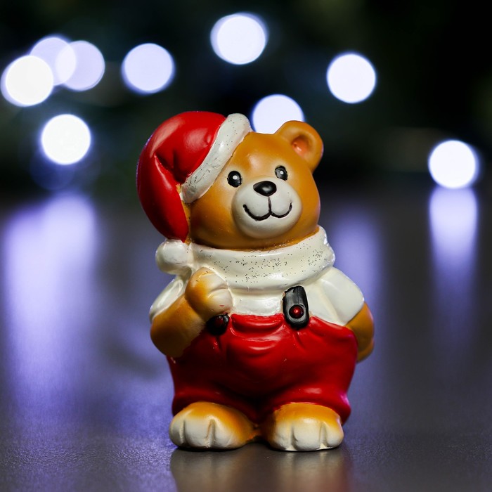 Фигура "Медвежонок стоит" в белом 8х6х9см