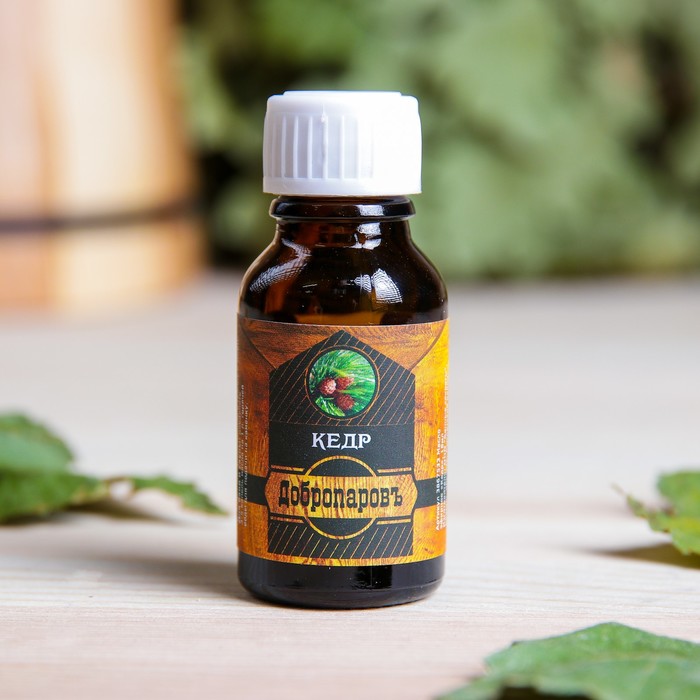 Эфирное масло "Кедр", флакон-капельница, аннотация, 15 мл, "Добропаровъ"