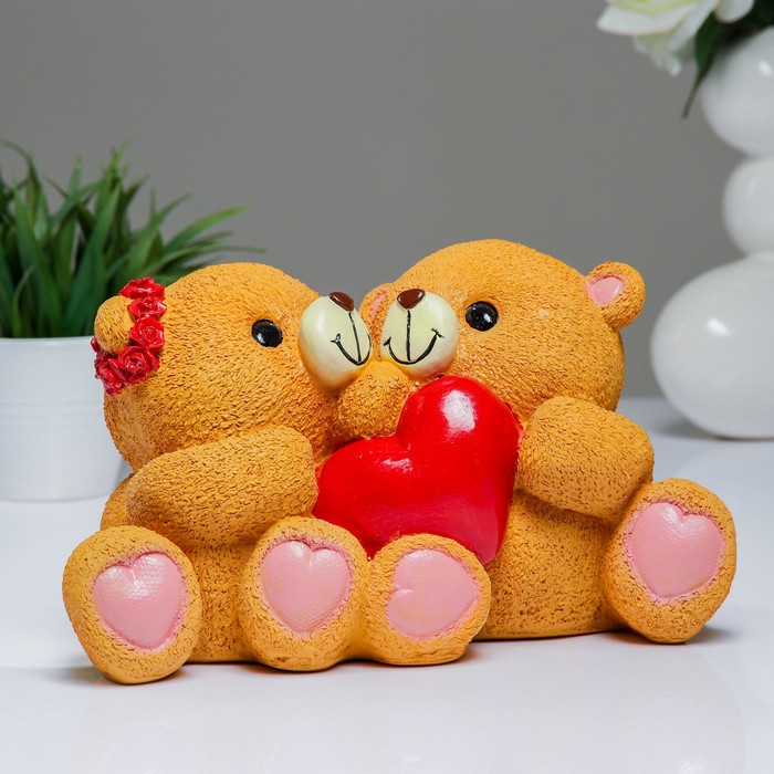 Копилка "Влюбленные медвежата" 25х14х14см