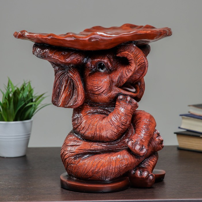 Фигура "Слон" красное дерево 28х28х29см