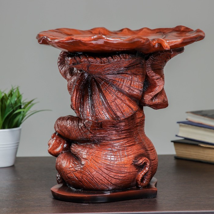 Фигура "Слон" красное дерево 28х28х29см