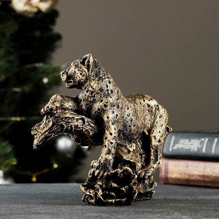 Фигура "Леопард" бронза 22х12х18см