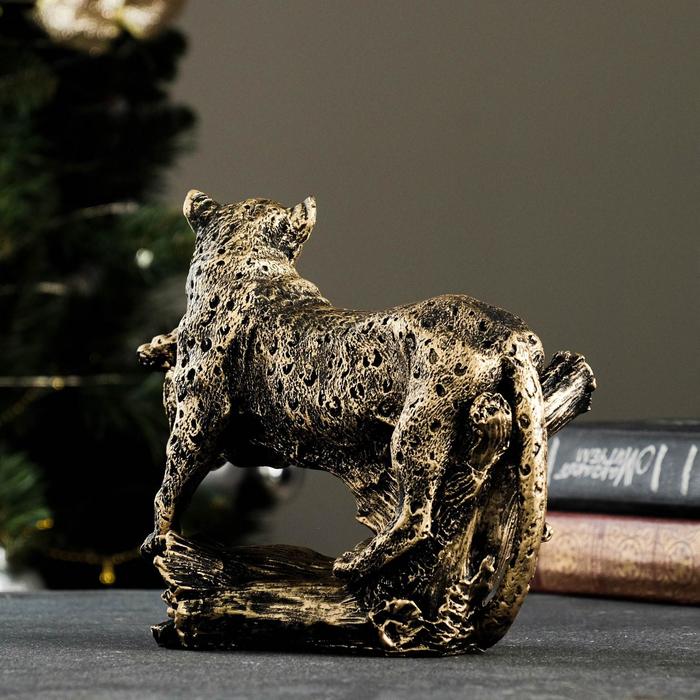Фигура "Леопард" бронза 22х12х18см