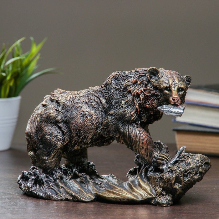 Фигура "Медведь " бронза 26х11х16см