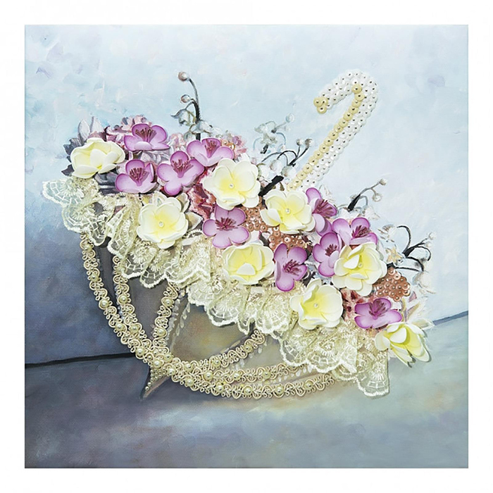 Мозаика из пайеток на холсте "Романтика дождя" МХ-13