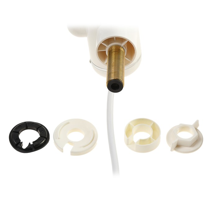 Кран-водонагреватель UNIPUMP BEF-001, проточный, 3000 Вт, max нагрев до 60 С, белый