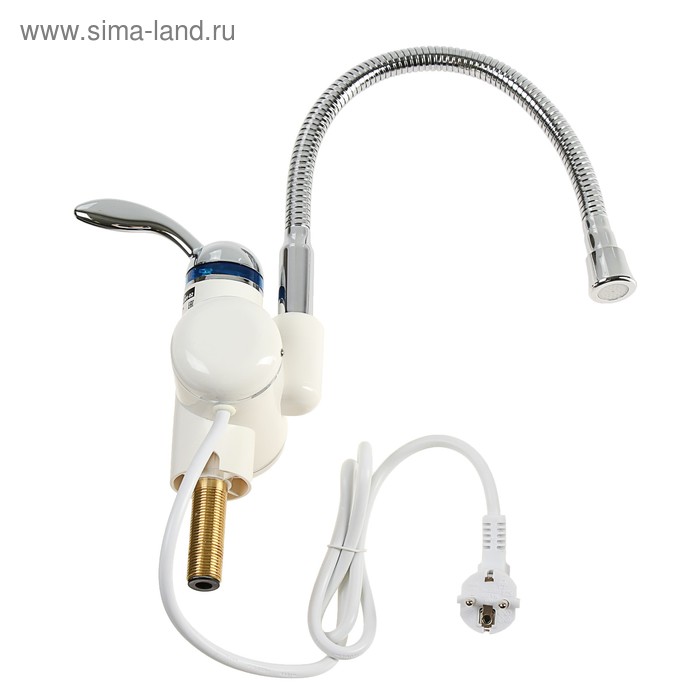 Кран-водонагреватель UNIPUMP BEF-001-02, проточный, 3000 Вт, max нагрев до 60 С, белый