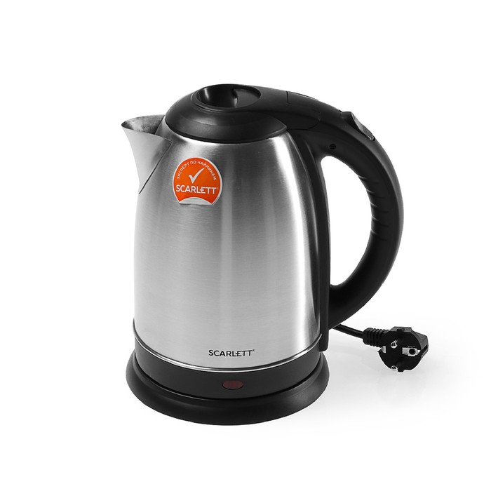 УЦЕНКА Чайник электрический Scarlett SC-EK21S60, 1800 Вт, 1.8 л, серебристый