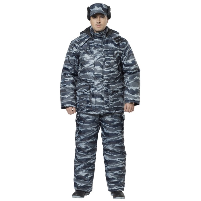 Костюм "Охрана" с обогревом, камуфляж Город / НАТО, 44-46, рост 170-176, 6 - 22 часа, 4400 мАч   396