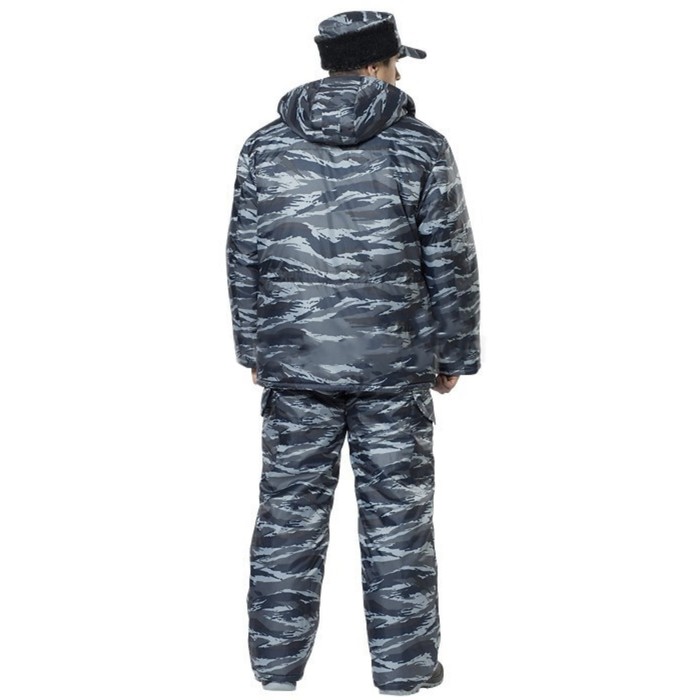 Костюм "Охрана" с обогревом, камуфляж Город / НАТО, 48-50, рост 170-176, 8 - 30 часов, ДУ, 6000 мАч
