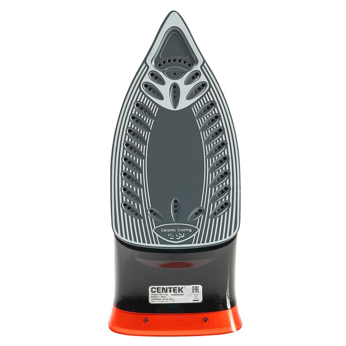 Утюг Centek CT-2346, 3000Вт, керам-ая подошва, мощный паровой удар, самоочистка, красный