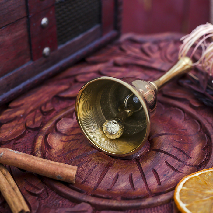 Колокол латунь "Полёт" 5,5х5,5х13 см