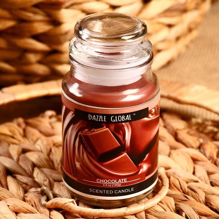 Свеча в банке "Шоколад" 11х5,5 см 140 мл