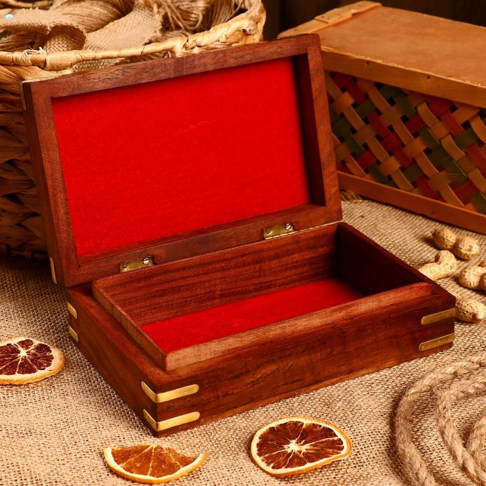 

Шкатулка дерево "Узор ромбом" 20х13х6 см