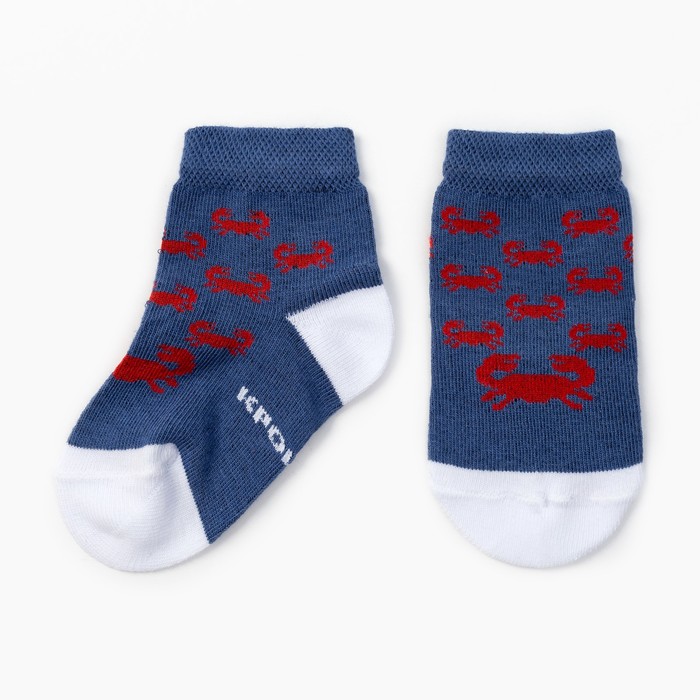 Носки Крошка Я "Маленький моряк" 10-12 см, синий