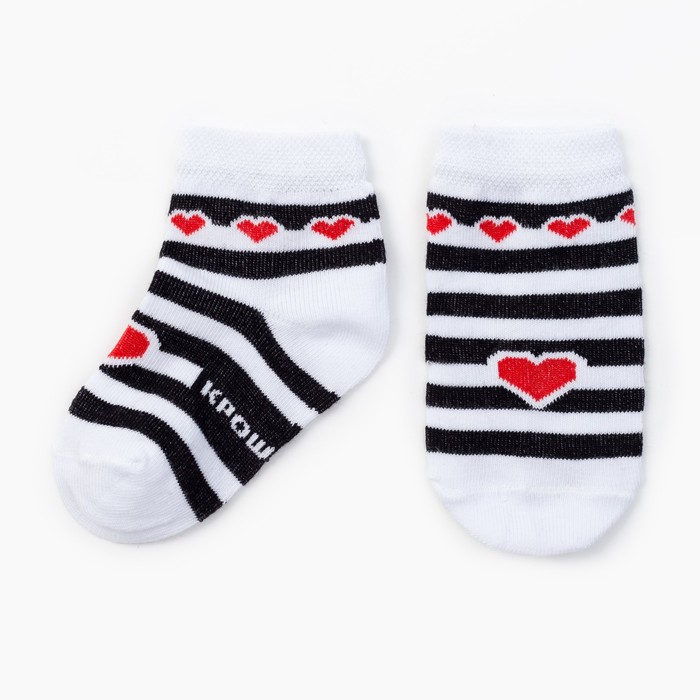 Носки Крошка Я "Love you" 8-10 см, полоса