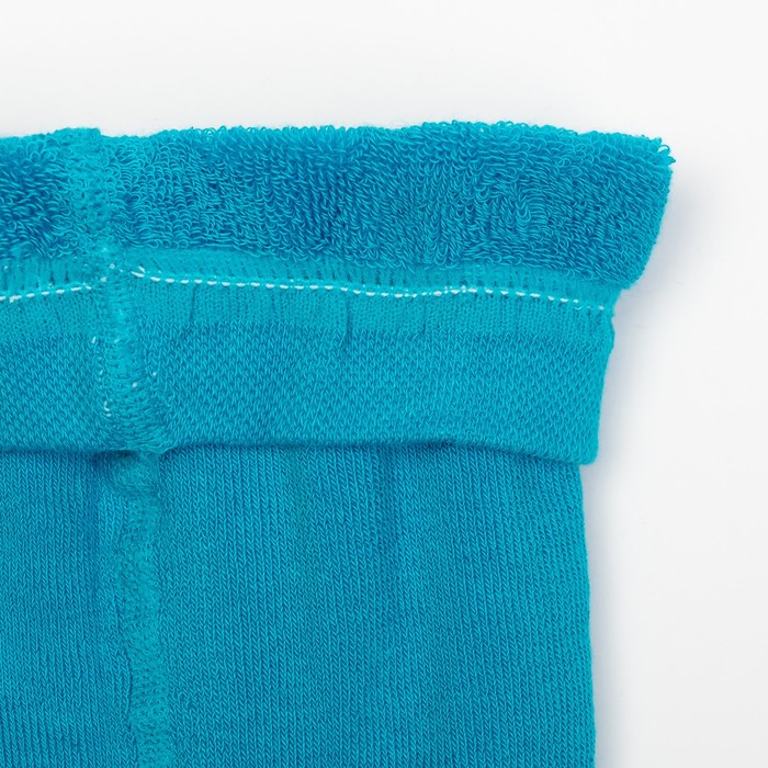 Колготки детские плюшевые ПФС70-2435, цвет бирюзовый, рост 86-92