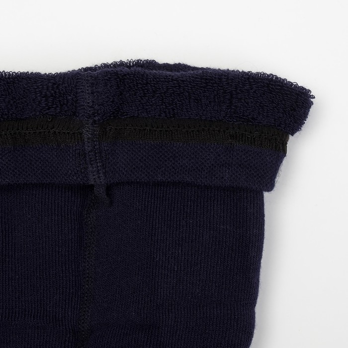 Колготки детские плюшевые ПФС70-2309, цвет темно-синий, рост 86-92