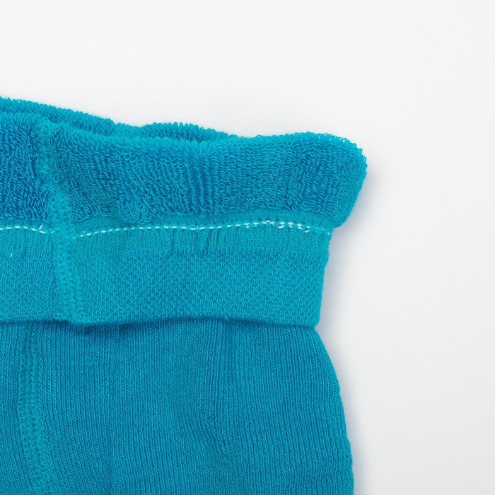 Колготки детские плюшевые ПФС70-1696, цвет бирюзовый, рост 92-98