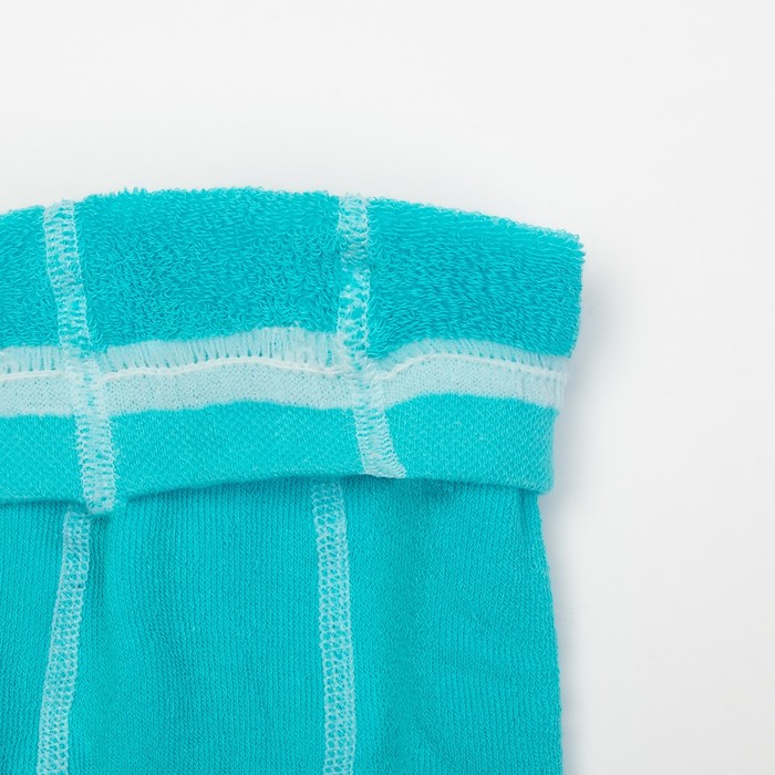 Колготки детские плюшевые ПФС70-2440, цвет светло-бирюзовый, рост 92-98