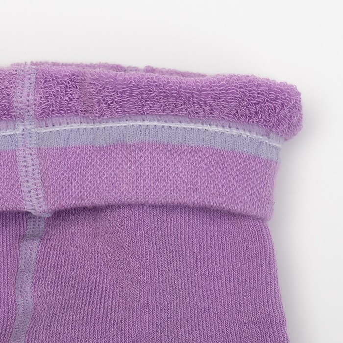 Колготки детские плюшевые ПФС70-2011, цвет сиреневый, рост 98-104