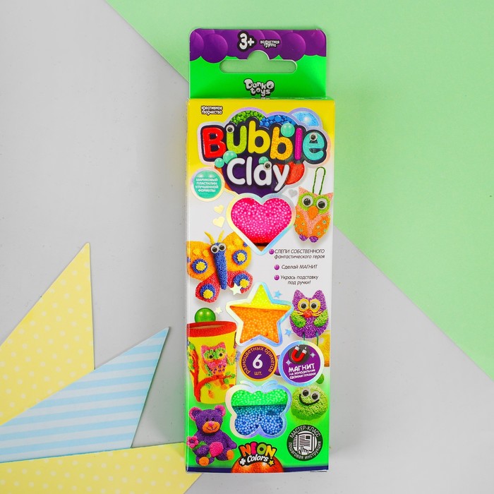Шариковый пластилин застывающий «BUBBLE CLAY» BBC-01-01