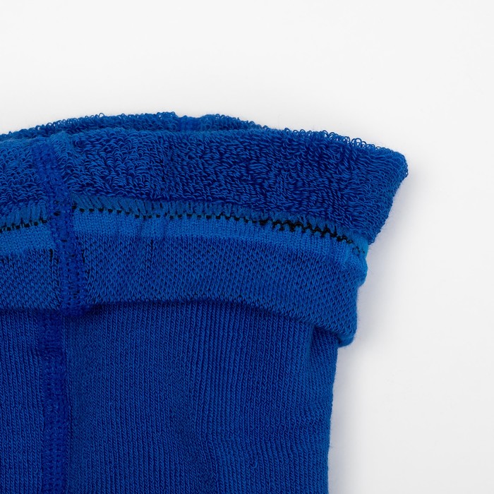 Колготки детские плюшевые ПФС70-2010, цвет васильковый, рост 86-92