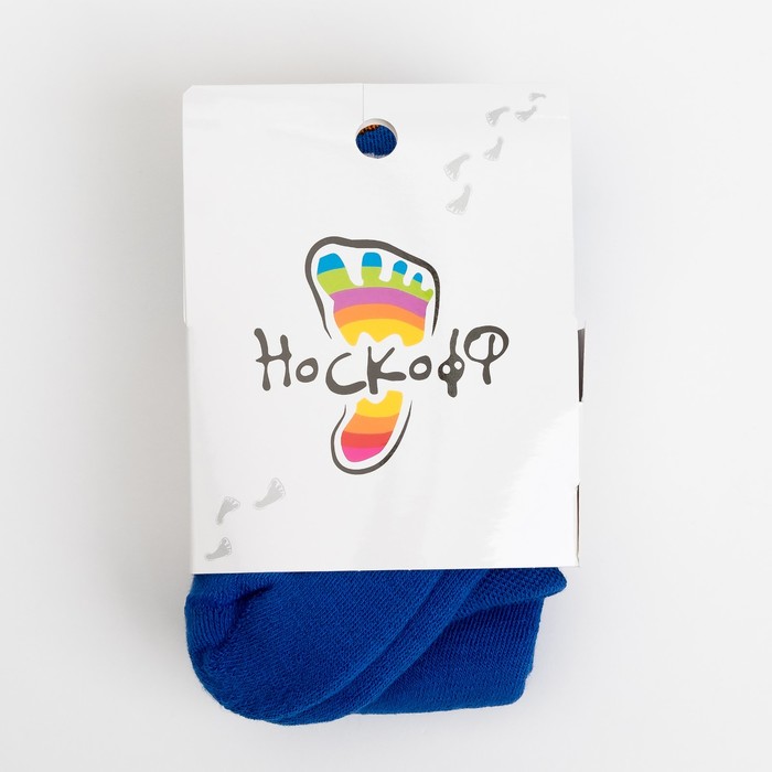 Колготки детские плюшевые ПФС70-2010, цвет васильковый, рост 86-92