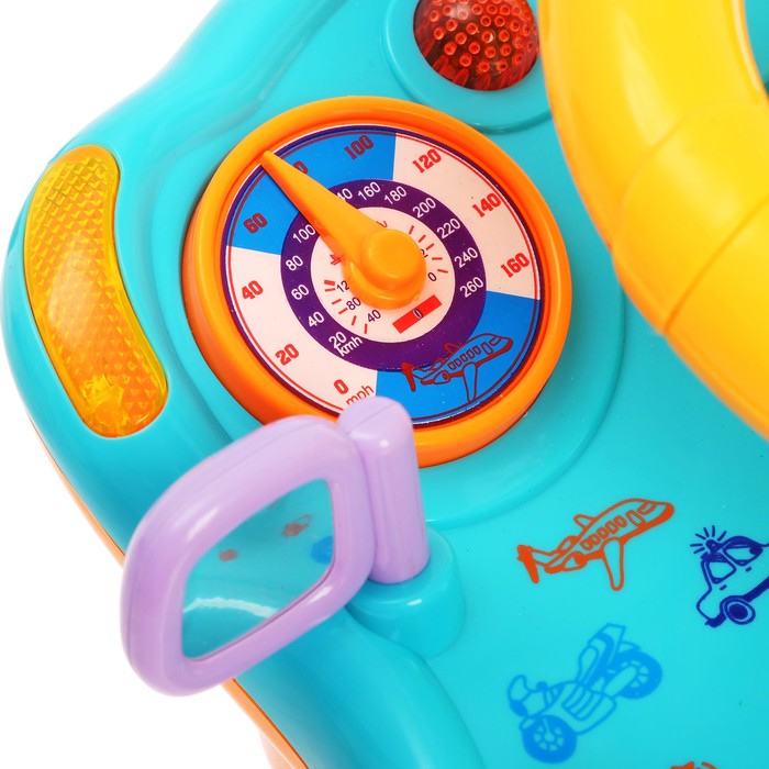 Руль 2 в 1"Лётчик/Водитель", звуковые эффекты, МИКС