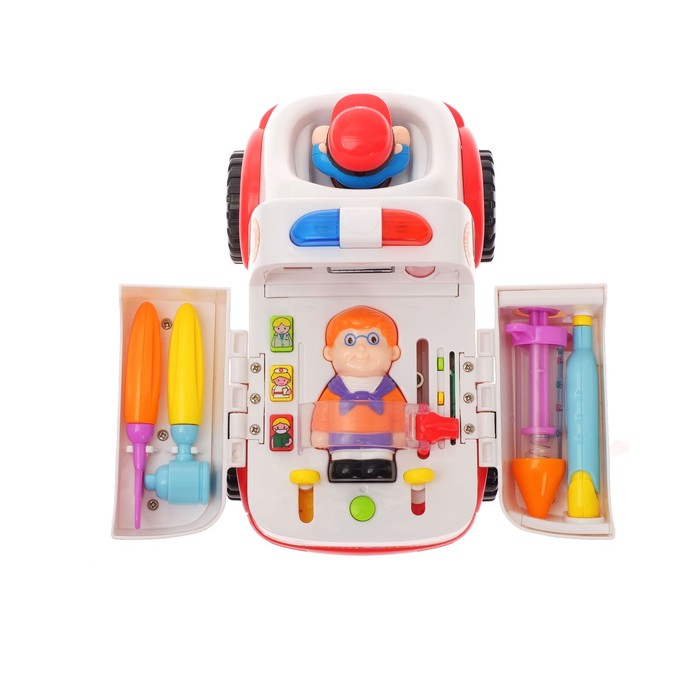 Развивающая игрушка "Скорая помощь", световые и звуковые эффекты, с аксессуарами